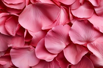 Obraz premium Blooming Romance - Top View of Vibrant Red Rose Flower Wall for Romantic Themes and Decorative Patterns