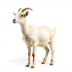 Fototapeta premium Goat on white background - animal generation -
