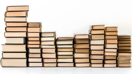 A collection of sacred books stacked neatly, representing knowledge and spiritual teachings