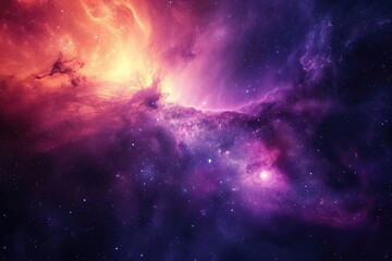 Background design image of the beauty of the outer space galaxy, this image can be used as wallpaper for hang phones, laptops and can be used for other needs