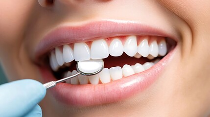 Dental hygienist cleaning