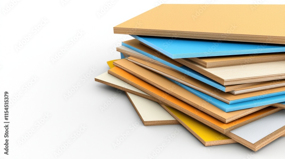 Poster stacked textbooks and notebooks on desk with copy space