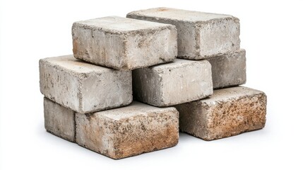 Obraz premium Stacked Concrete Bricks in Minimalist Architectural Design