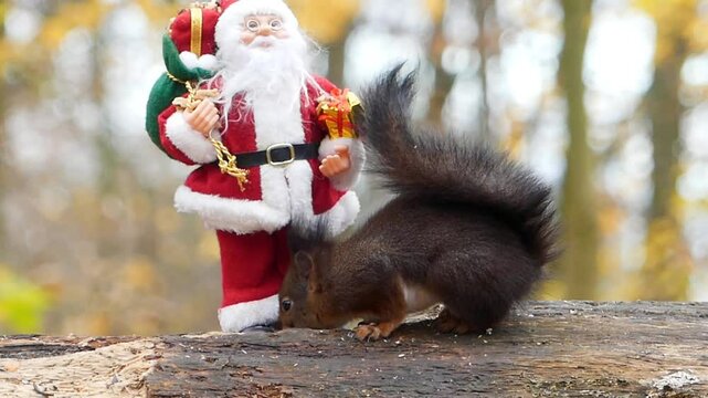 santa claus in the park