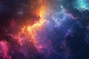 Obraz premium Background design image of the beauty of the outer space galaxy, this image can be used as wallpaper for hang phones, laptops and can be used for other needs
