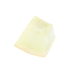 Piece of fresh melon isolated on white
