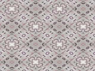 A pattern of squares and circles with pink and gray colors. The squares are of different sizes and the circles are of different sizes as well