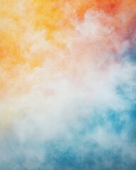 A vibrant blend of warm and cool colors creating a smoky abstract background.