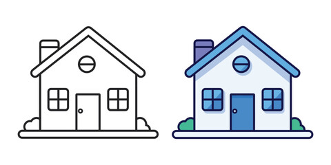 Home icon silhouette vector illustration.