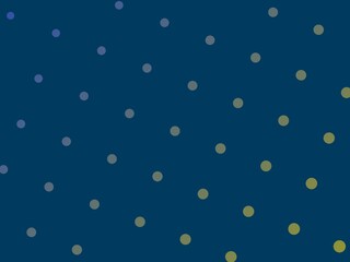 Simple abstract background with scattered circles in shades of blue and yellow.