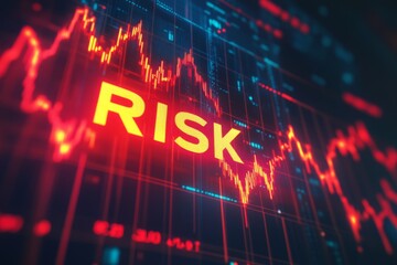 Fototapeta premium Understanding Stock Market Fluctuation and Risk Management