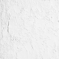 White Seamless Plaster Texture with Rough Grain and Subtle Natural Cracks and Variations