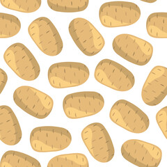 potato pattern Background. flat illustration potato background. seamless pattern potato. potato flat illustration background. seamless pattern of potato.