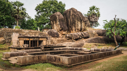 Fototapeta premium Buddhist temple in Anuradhapura, Sri Lanka