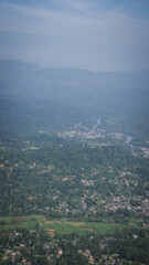 The view from Ambuluwawa Tower in Sri Lanka