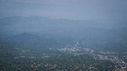 The view from Ambuluwawa Tower in Sri Lanka