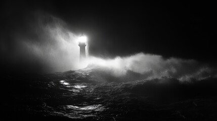 Dark and Stormy Night at the Lighthouse