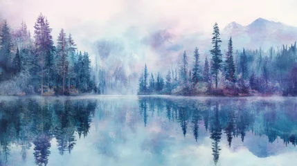 Serene Reflection on a Tranquil Lake