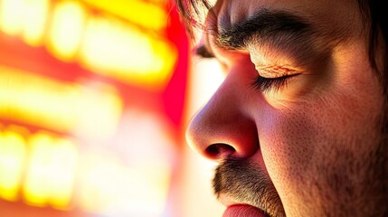 Frustrated developer at computer, facing challenges in coding and debugging, embodies the perseverance and resilience required in the tech industry.
