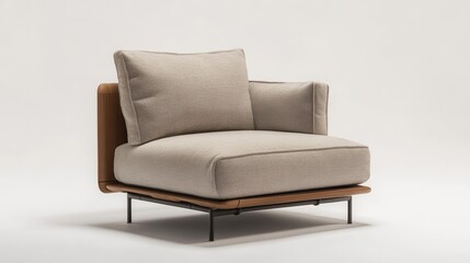 Modern Modular Chair with Customizable Cushions