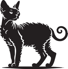 Black cat silhouette