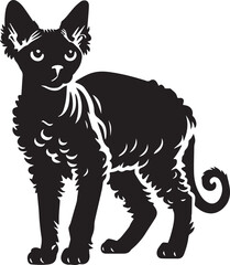Black cat silhouette