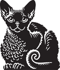 Black cat silhouette