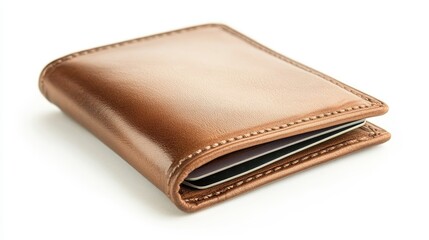 Slim Leather Wallet with Card Ejector System Design