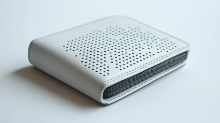 Stylish Small Leather Wallet with Unique Perforated Design