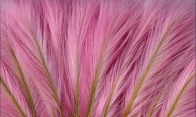 Obraz premium Pink pampas grass plumes, close-up texture.