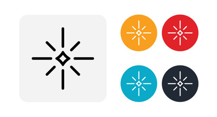 Fototapeta premium Fireworks icon for web and mobile