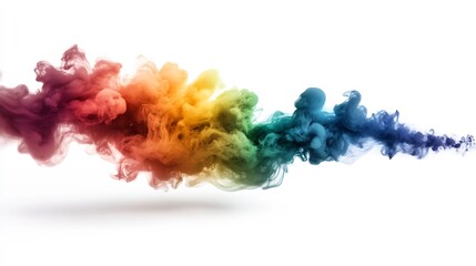 Fototapeta premium Abstract Rainbow Ink Swirl in Water