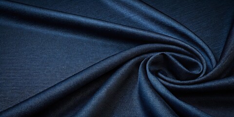 Fototapeta premium A blue fabric with a shiny texture