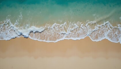 Aerial view of clear turquoise sea. Ai Generated