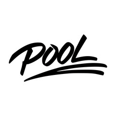 graffiti tag pool street art drawing vector illustration template design