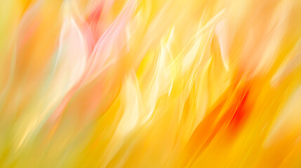 Obraz premium Colorful abstract artwork featuring vibrant shades of yellow and pink tones. 