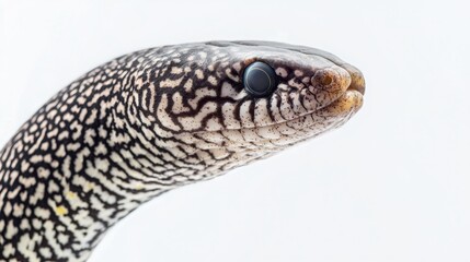 Naklejka premium Striking Close-Up of Unique Spotted Eel with Intricate Patterns