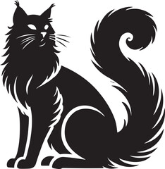 Black cat silhouette