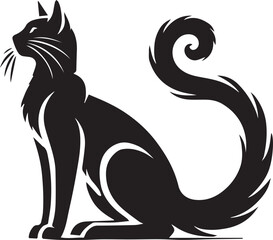 Black cat silhouette