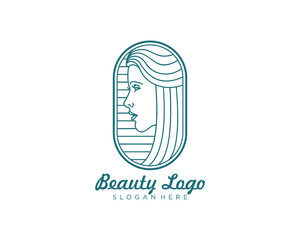Line art beauty logo