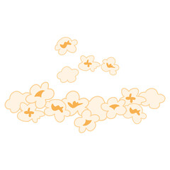 popcorn food snack doodle icon
