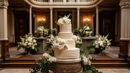 結婚式場のウェイディングケーキ