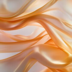 Obraz premium Silken peachtoned liquid flow abstract art elegant textures soft background aesthetic perspective visual concept