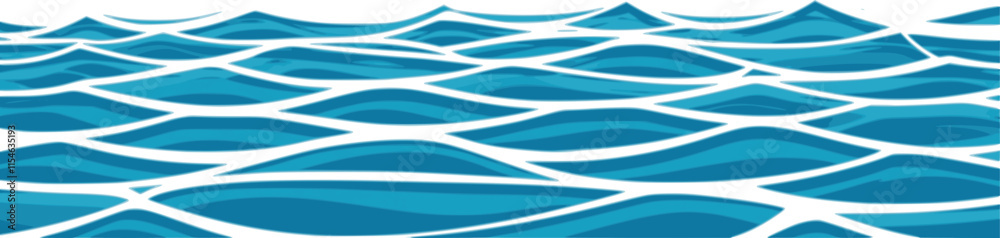 Wall mural ocean ripples texture. one-color background with waves on a water surface. one color background with