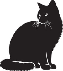 Black cat illustration