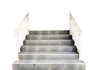 Stairway with transparent background