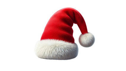 Santa claus hat isolated. Transparent background