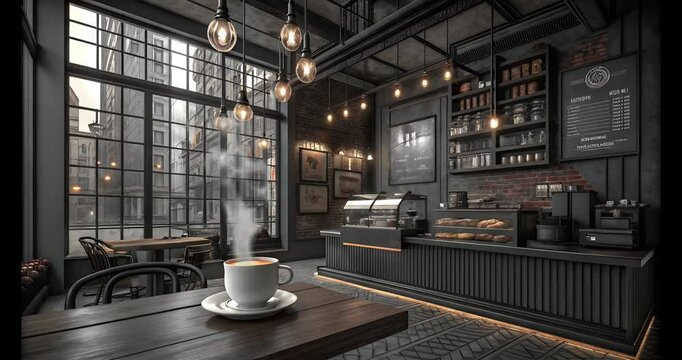 Coffee Cup with Smoke in CozyCafe