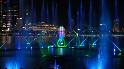 Spectra is a breathtaking nightly light and water show at Marina Bay Sands, blending colorful...