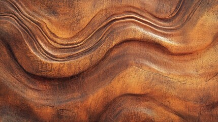 Fototapeta premium Abstract Warm Brown Wood Texture with Unique Patterns and Overlays